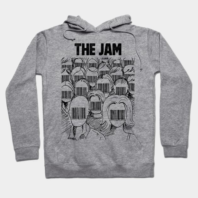 Barcode face The Jam Hoodie by adima